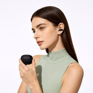 Juodos TWS „Bluetooth“ ausinės „Borofone BW100 Sunshine“
