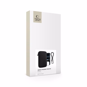 Tech-Protect SM70 dėklas telefonui, skirtas 6.0"–7.2" išmaniesiems telefonams – juodas