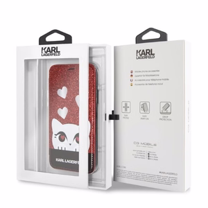 Karl Lagerfeld Valentine iPhone X/XS dėklas telefonui - raudonas