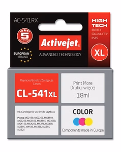 Activejet AC-541RX – trijų spalvų rašalo kasetė, pakeičia Canon CL-541XL, 18 ml, Premium