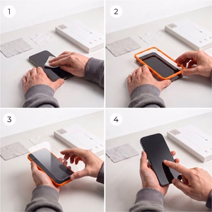 Tech-Protect Easy Set+ 2 dalių grūdinto stiklo apsaugų rinkinys ekranui ir kameros objektyvams, skirtas Samsung Galaxy A27 5G