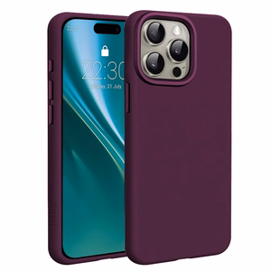 Etteri Silicone Mag dėklas, skirtas iPhone 15 Pro 6,1 col., tamsios vyšnių spalvos