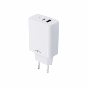 "Maxlife MXTC-10-20AC PD QC įkroviklis 1x USB-C 1x USB 20W baltas
