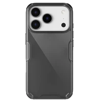 Nillkin Nature TPU Pro dėklas telefonui iPhone 17 Pro - pusiau skaidrus juodas
