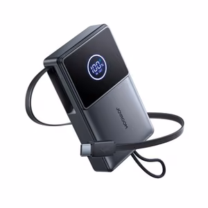 Joyroom JR-PR1 10000mAh 22.5W внешний аккумулятор со встроенным выдвижным кабелем USB-C - Чёрный