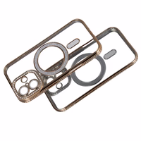 Bling Magsafe auksinis dėklas telefonui iPhone 17