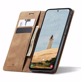 Spacecase Dėklas-piniginė Galaxy A56 šviesiai rudas