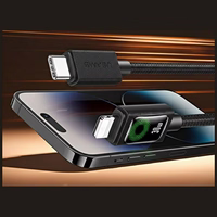 Laidas USAMS U92 30W USB-C į Lightning 1.2m juodas