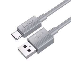 Кабель USB A - USB C Hoco 3A 1 m X107 серый