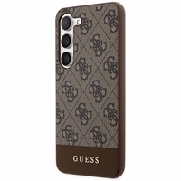 Guess 4G Stripe Collection dėklas telefonui Samsung Galaxy S24+ - rudas