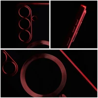 ELECTRO MAG COVER dėklas telefonui (m) su MagSafe SAMSUNG S25 Edge - raudonas (m)