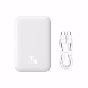 Baseus P10059002223-00 внешний аккумулятор 6000 mAh с беспроводной зарядкой белый
