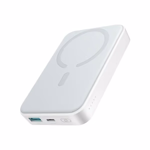 Внешний аккумулятор Joyroom (JR-W020) 10000mAh с беспроводной зарядкой (Magsafe 15W) белый