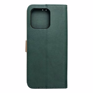 Žalias ir auksinis Split Book atverčiamas dėklas, skirtas Motorola G57 POWER