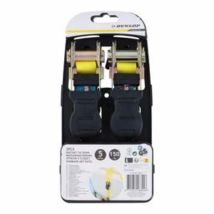 Стяжные ремни Dunlop с храповым механизмом, 5 м, 150 кг, 2 шт.