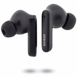 Guess GUTWST50EK TWS Bluetooth ausinės + įkrovimo stotelė - juodos Classic EST