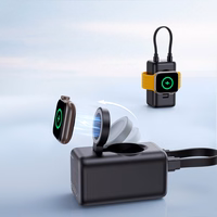 Joyroom JR-W13 5000mAh Belaidis Išorinė baterija Apple Watch + USB-C ir Lightning - juoda