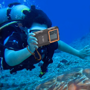 TECH-PROTECT IPX8 UNIVERSAL NARDYMO VANDENIUI ATSPARUS DĖKLAS JUODAS/ORANŽINIS
