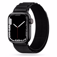 TECH-PROTECT NYLON PRO APPLE WATCH 4 / 5 / 6 / 7 / 8 / 9 / SE / ULTRA 1 / 2 (42 / 44 / 45 / 49 MM) JUODAS