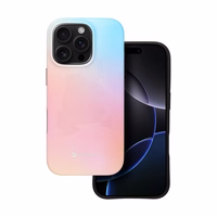 FORCELL F-PROTECT Mirage, karinio lygio dėklas su MagSafe, suderinamas su IPHONE 15 rožinė mėlyna