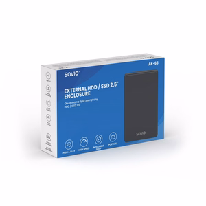 Savio 2.5" išorinis HDD/SSD disko dėklas, USB 3.0, AK-65