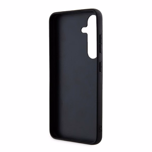 Karl Lagerfeld Fiksuotas Blizgus Ikonik Logotipas Metal Pin dėklas Samsung Galaxy A35 - sidabrinis
