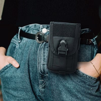 TRAVEL universalus dėklas ant diržo / kuprinės juodas