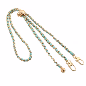 Telefono raištis G-14 šviesiai mėlynas-auksinis