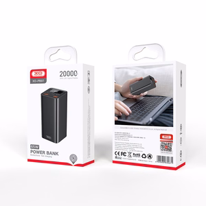 XO laptop išorinė baterija  PB97 65W 20000mAh juodas
