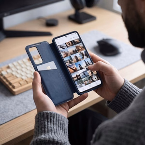 Tech-Protect Smart Wallet dėklas Samsung Galaxy S26 FE – matinis tamsiai mėlynas