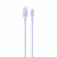 USAMS Laidas lightning 2,4A 1,2m Fast Charging Lithe Series violetinis SJ565USB03 (US-SJ565)
