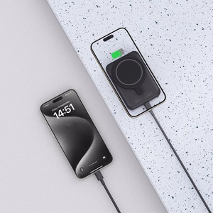 Tech-Protect LifeMag PB10 išorinė baterija su MagSafe 5000mAh 15W USB-C prievadas - juoda + USB-C kabelis
