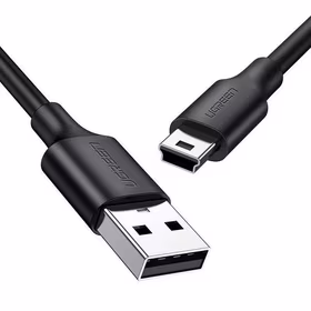 Ugreen USB kabelis – mini USB 480 Mbps 3 m US132 (juodas)
