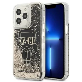 Karl Lagerfeld Liquid Glitter Gatsby dėklas telefonui iPhone 13 Pro Max - juodas