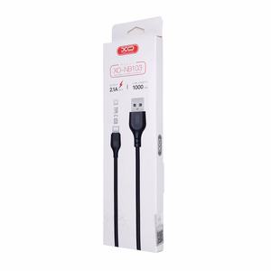 XO laidas NB103 USB - USB-C 1,0 m 2,1A, juodas