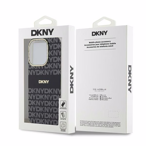 DKNY IML Mono ir Stripe Magnetinis dėklas telefonui iPhone 15 Pro Max - juodas