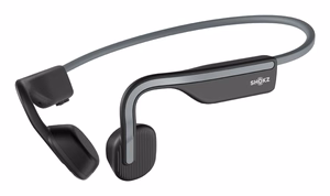 SHOKZ OpenMove belaidės ausinės ant kaklo sportui Bluetooth pilkos