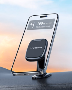 Wozinsky WUMTD magnetinis automobilio prietaisų skydelio telefono laikiklis - juodas