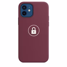 Dėklas "Silicone Case" skirtas iPhone 12 (12 Pro) / Plum / su įpakavimu