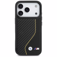 BMW M Carbon Line & Logo Magnetinis dėklas telefonui iPhone 17 Pro - geltonas