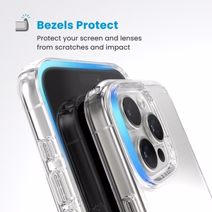 Speck GemShell dėklas, skirtas iPhone 16 Pro Max, „Clear“