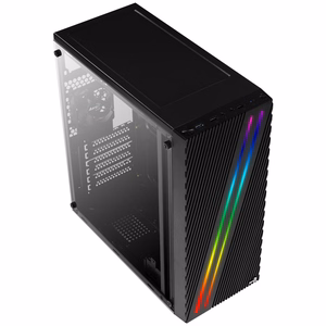 Aerocool Streak juodas Midi Tower kompiuterio korpusas