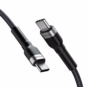 Wozinsky WNBCC2 кабель USB-C USB-C PD 65W 2м - чёрный