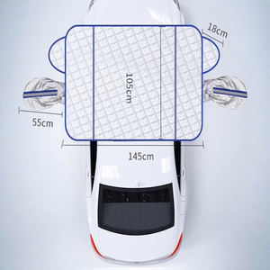 Apsauga nuo šalčio/saulės automobilio stiklui (145x105CM) su magnetais