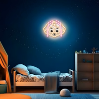 Hanging neon LED Paw Patrol on plexiglass - Skye OW-130546