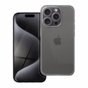 Чехол для iPhone 15 Plus Clear Case 1,5 mm Grid прозрачный