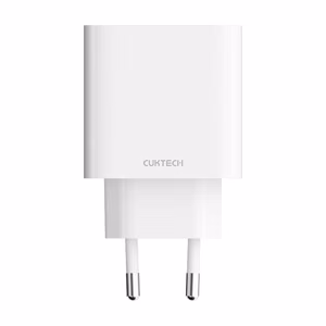 Cuktech A19 maitinimo adapteris 30 W, su USB-A ir USB-C jungtimis – baltas