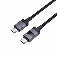 Kabelis USB C į USB C Hoco 3A 60W su ekranu 1 m X118 juodas
