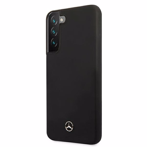 Mercedes Silicone Line dėklas Samsung Galaxy S22+ - juodas