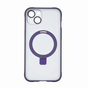 Mag Ring dėklas telefonui iPhone 14 6,1" violetinis